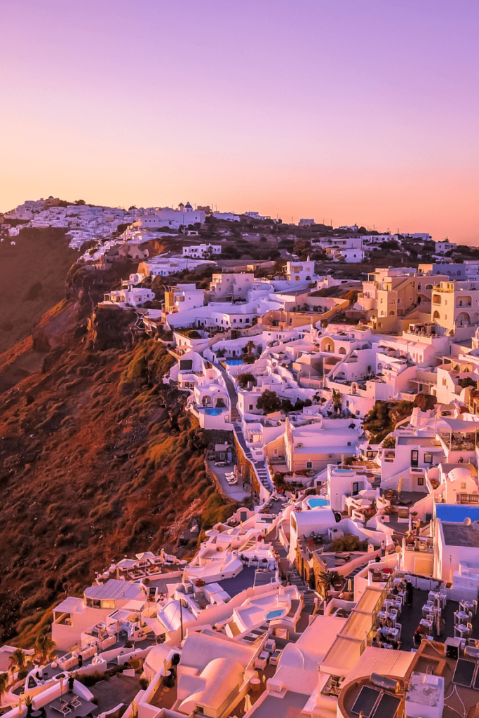 Najpiękniejszy zachód słońca w Grecji - Oia, Santorini