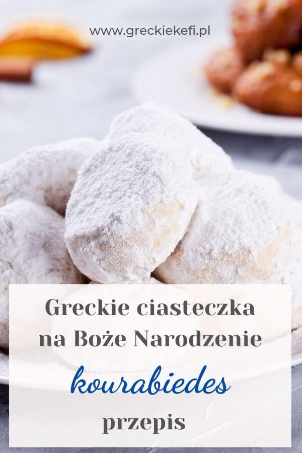 Greckie ciasteczka kourabiedes Boze Narodzenie Grecja greckiekefi