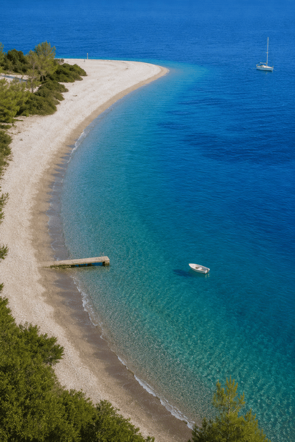Sporady Północne - Alonissos - plaża Dimitrios Beach