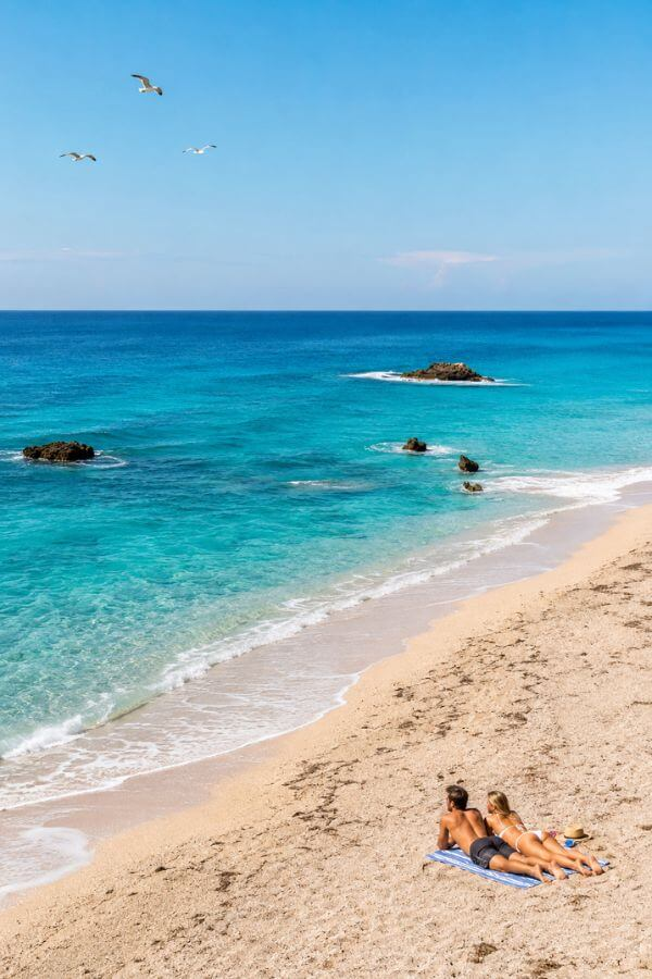 Kathisma Beach na Lefkadzie