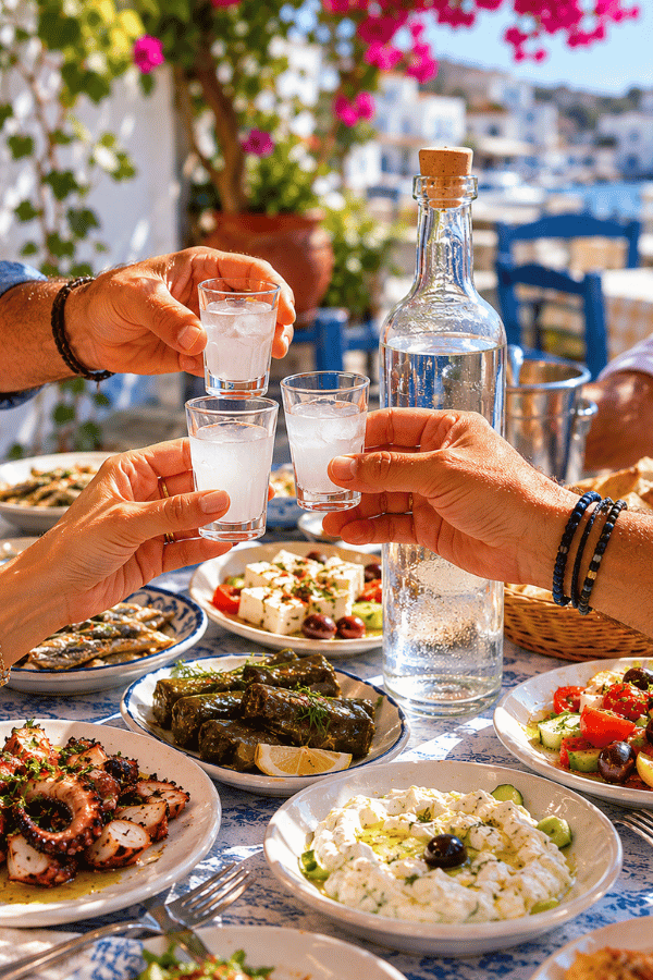 Jak pić ouzo w Grecji na wakacjach