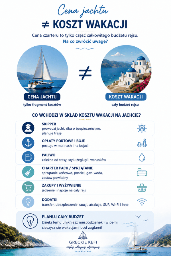 Jak liczyć koszt czarteru jachtu w Grecji na osobę