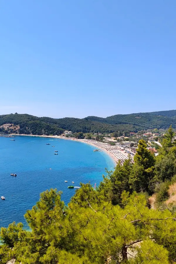 Plaża Valtos w Pardze nad Morzem Jońskim