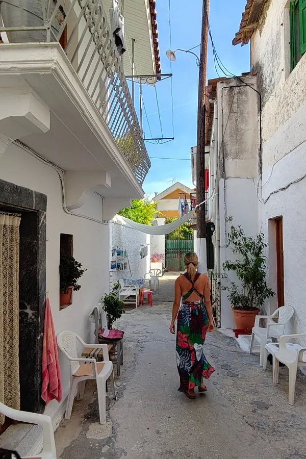 Krajobraz wybrzeża Paxos