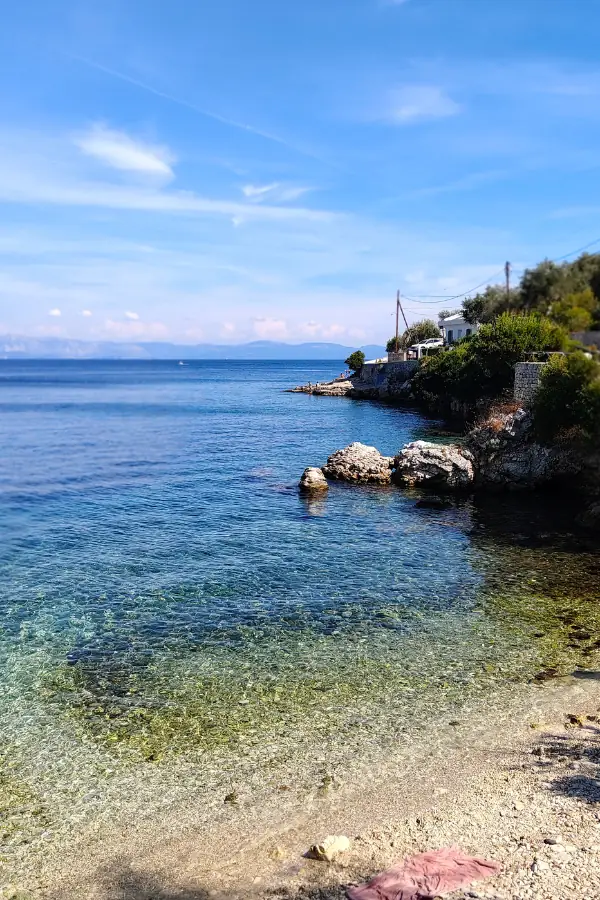 Plaża na wyspie Paxos