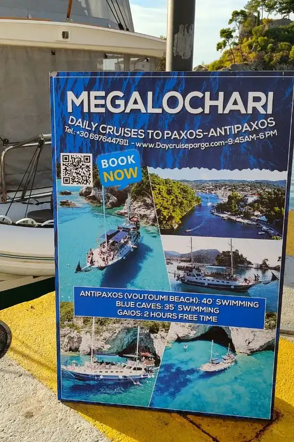 Rejs z Pargi na Paxos i Antipaxos – widok podczas wycieczki statkiem