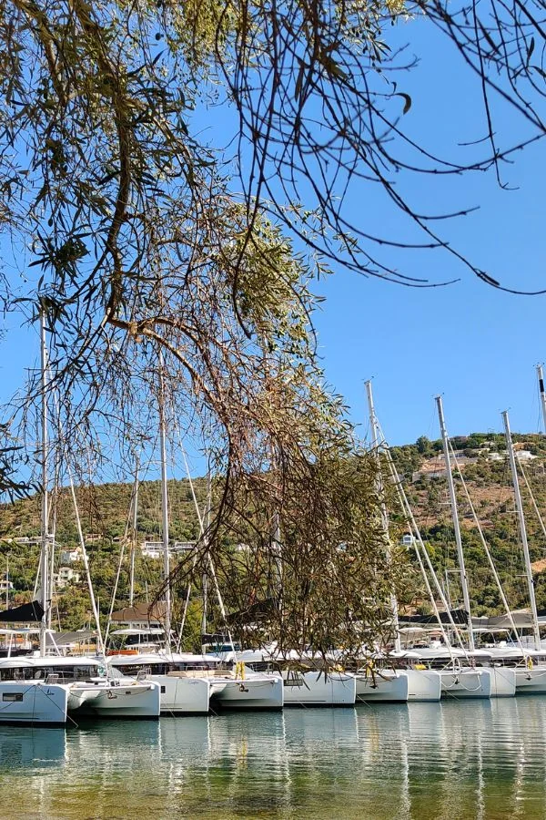 D-Marin Lefkas – widok na marinę na Lefkadzie